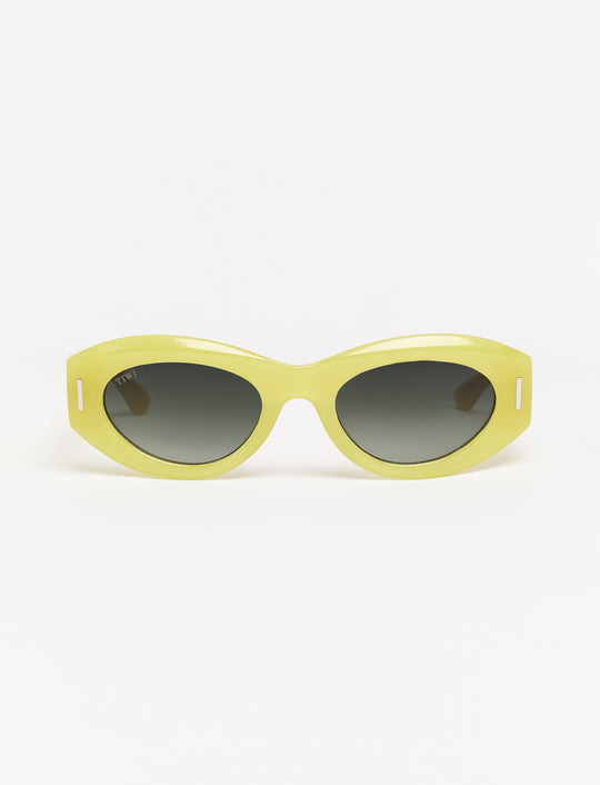 BRUNNA Available in more colors Shiny Yellow with Green Gradient Lenses