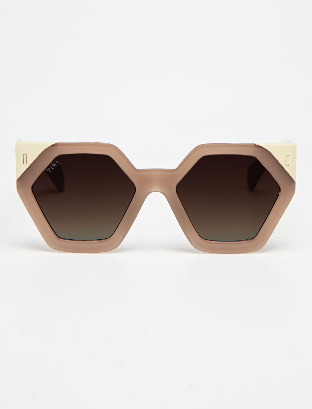 HEXAGON I Sunglasses Available in more colors Shiny Bicolor Coconut/Beige with Brown Gradiente Lenses