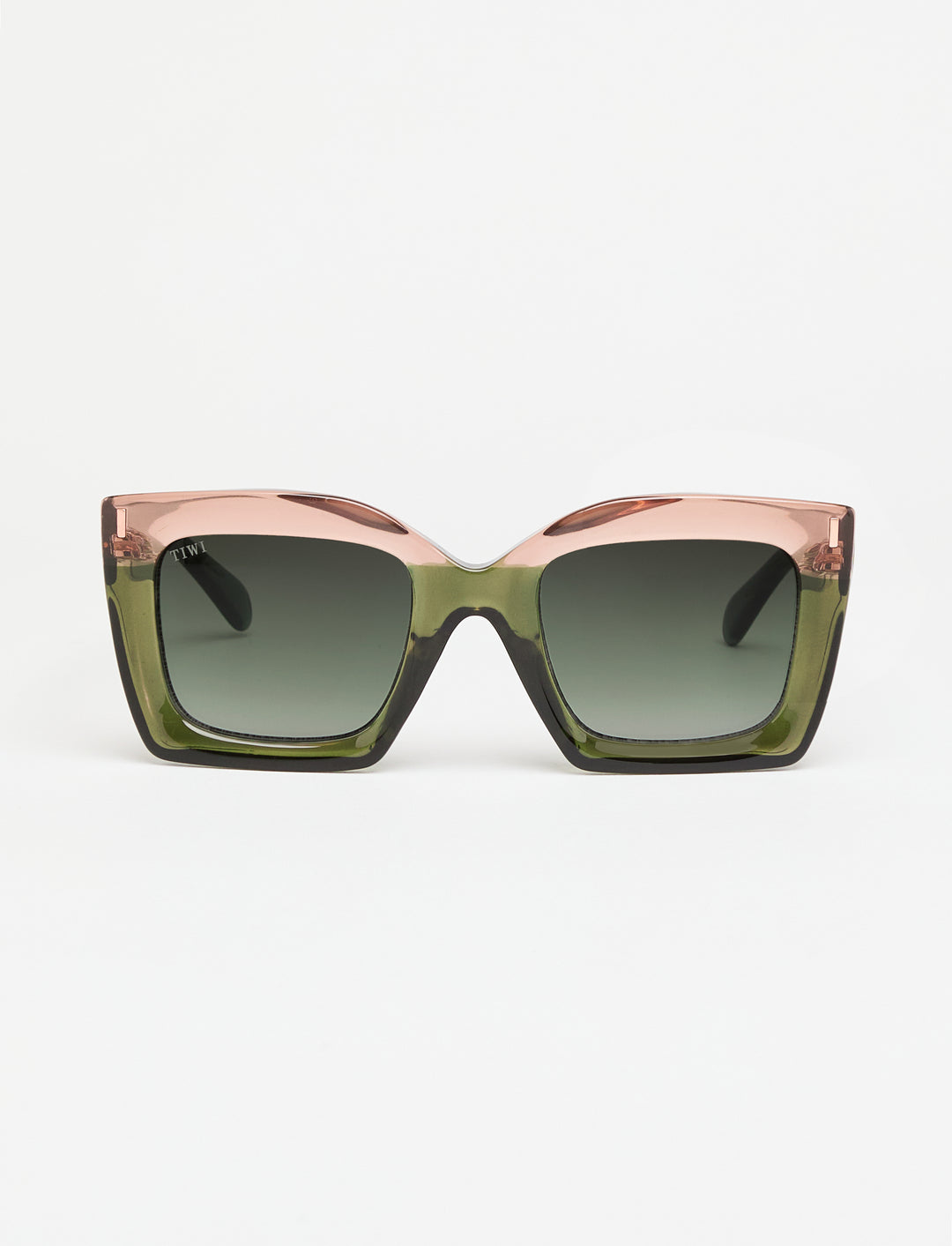 MALI Sunglasses Available in more colors Bicolor Green/Pink with Burgundy Gradient Lenses