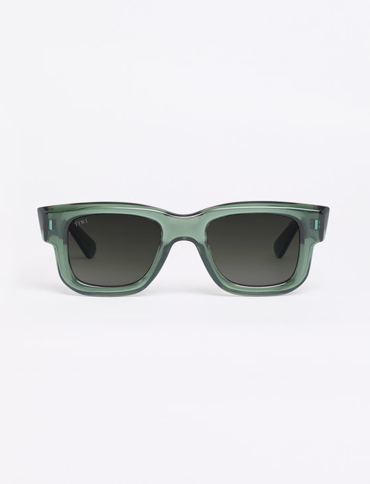 NICO Sunglasses Available in more colors Shiny Green with Green Gradient Lenses