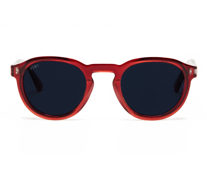 DEAN Sunglasses Available in more colors Shiny Red with Blue Lenses (Polarized)