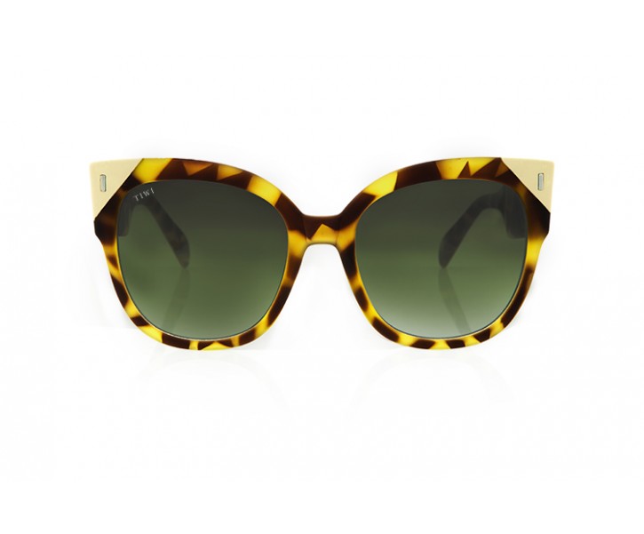 BIELA Sunglasses Available in more colors Rubber Butterfly with Green Gradient Lenses