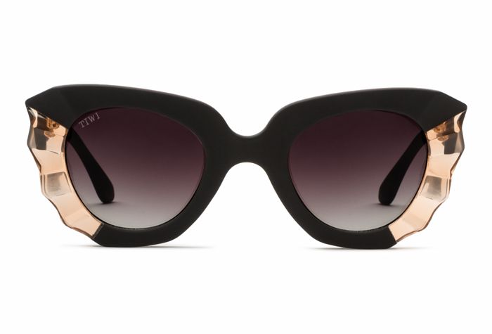 MATISSE Sunglasses Available in more colors Rubber Black/Pink with Burgundy Lenses