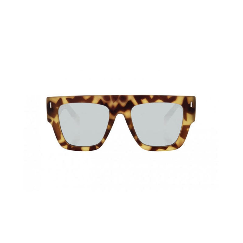 SOLEIL Sunglasses Available in more colors Tortoise with Silver Mirrored Lenses