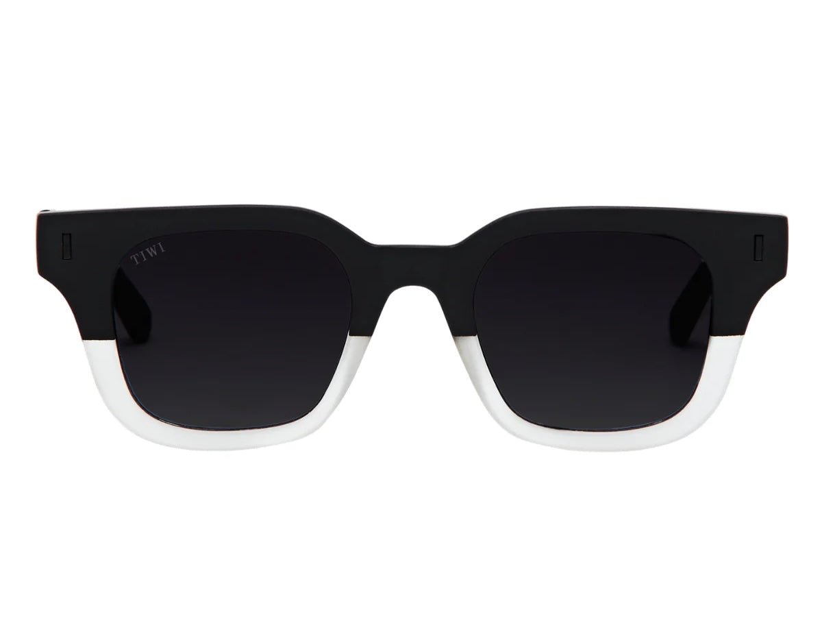 LIO Sunglasses TIWI USA Rubber Black ice with Smoke Gradient Lenses  