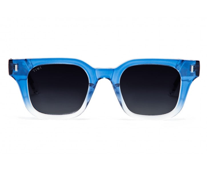 LIO Sunglasses TIWI USA Shiny Gradient Blue with Blue Gradient Lenses  