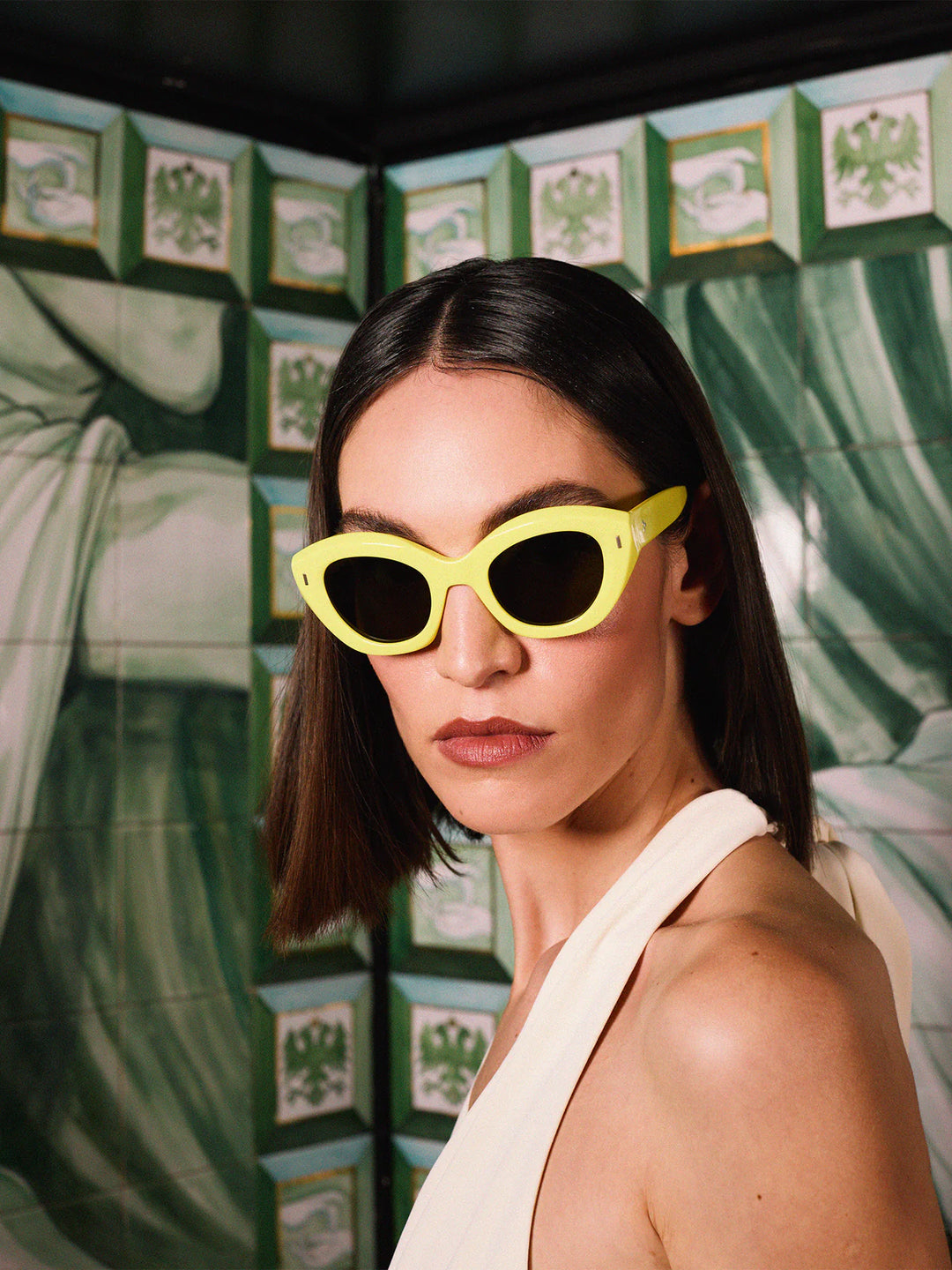 LeClub Giulia Available in more colors Acetate Lime with Green Lenses