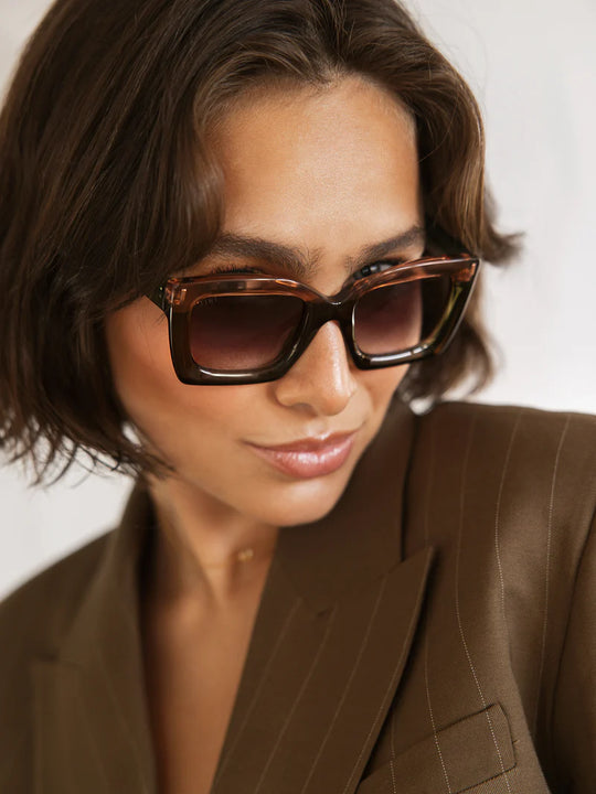 MALI Sunglasses Available in more colors Bicolor Green/Pink with Burgundy Gradient Lenses