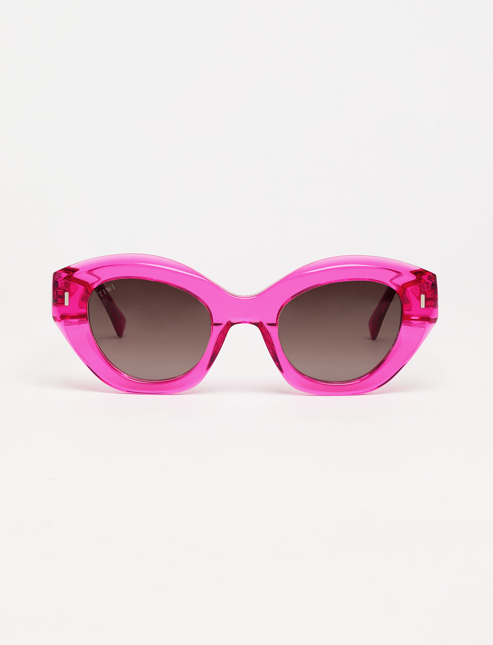 LeClub Giulia Available in more colors Acetate Crystal Pink with Blue Gradient Lenses