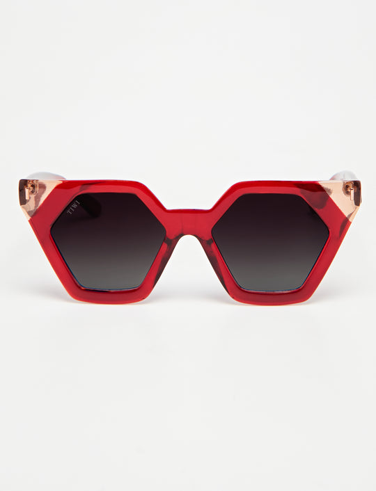 HEXAGON II Sunglasses Available in more colors Shiny Red Pink  