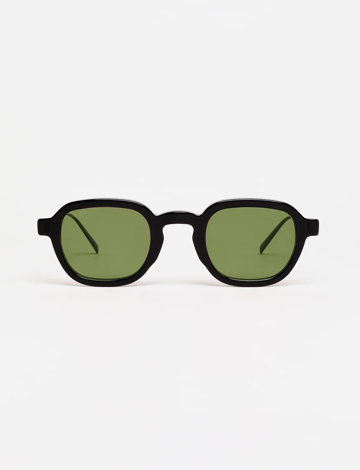 LeCLUB GINGER Available in more colors Acetate Black with Green Lenses