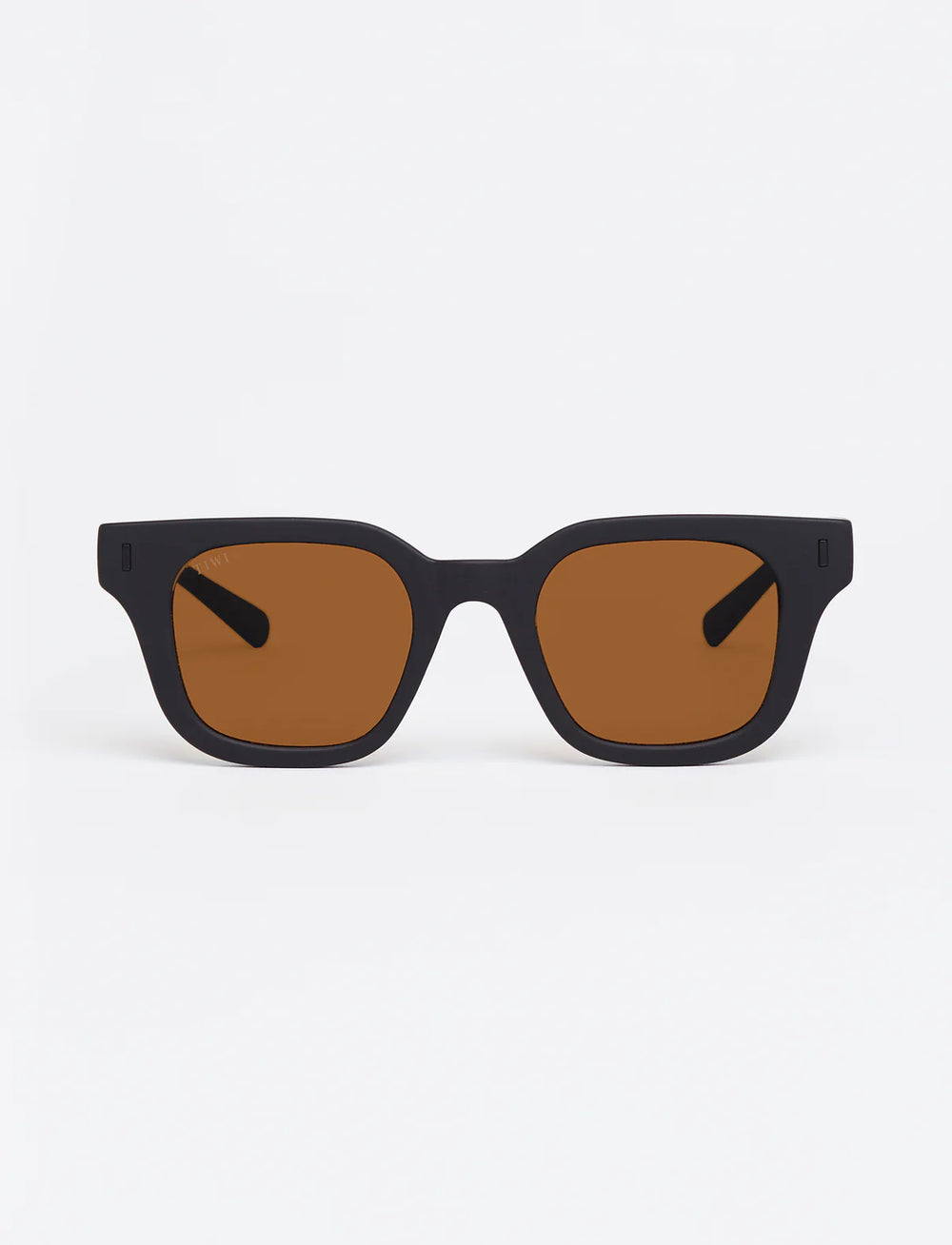 LIO Sunglasses Available in more colors Rubber Black with Clear Orange Lenses
