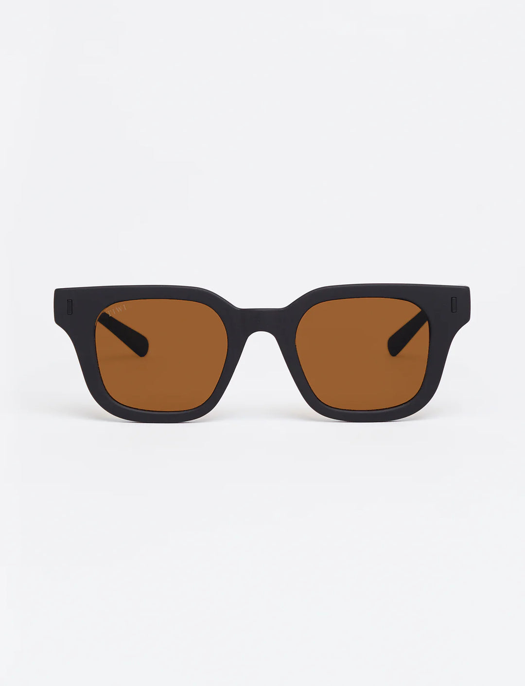 LIO Sunglasses Available in more colors Rubber Black with Clear Orange Lenses  