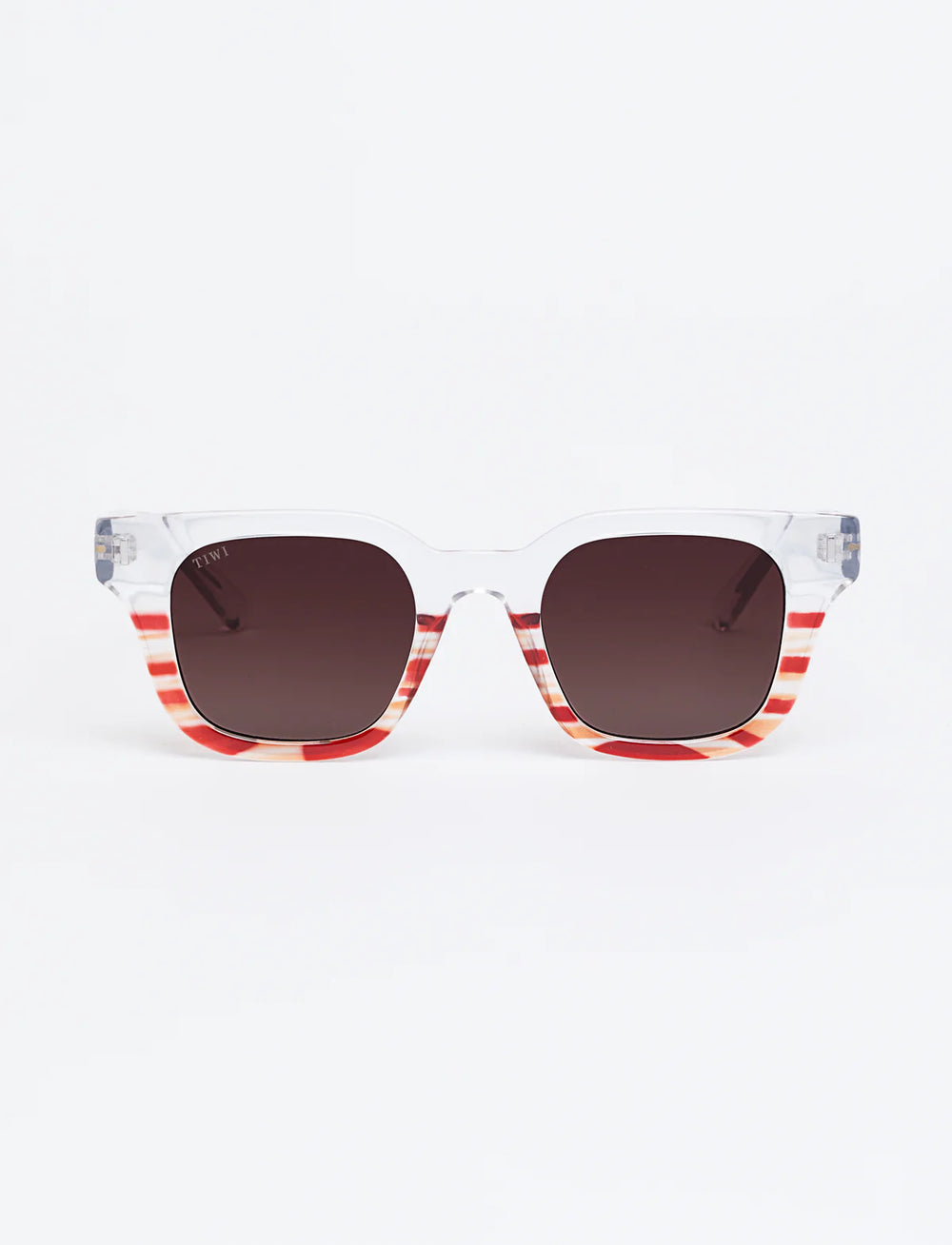 LIO Sunglasses Available in more colors Shiny Transparent/Gradient stripe Orange with Burgundy Gradient Lenses
