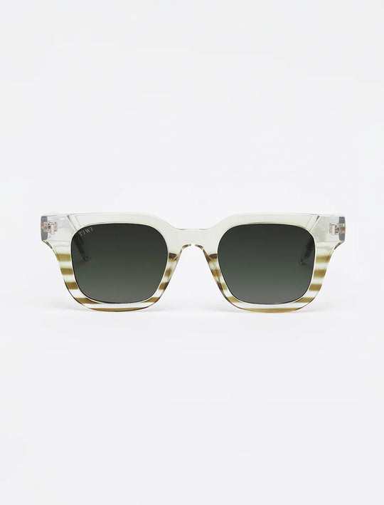 LIO Sunglasses Available in more colors Shiny transparent/Gradient stripe Green with Green Gradient lenses  