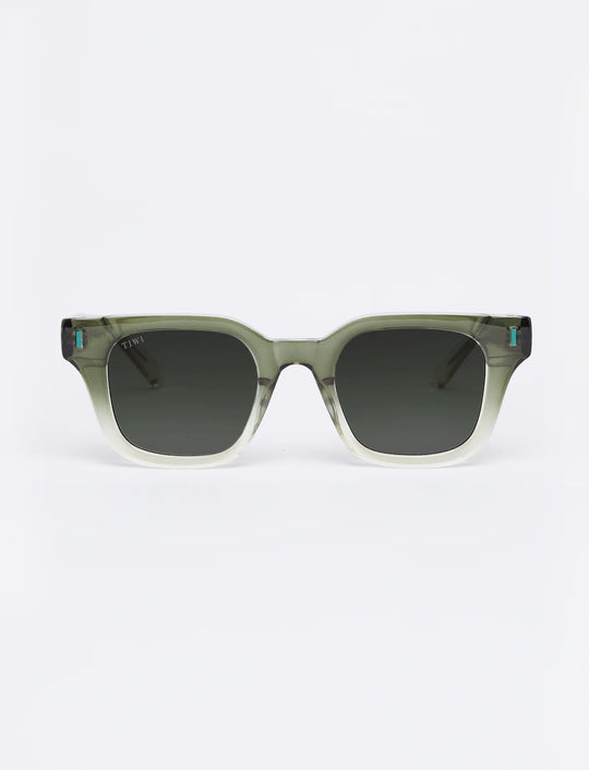 LIO Sunglasses Available in more colors Shiny Gradient Green with Green Gradient Lenses  