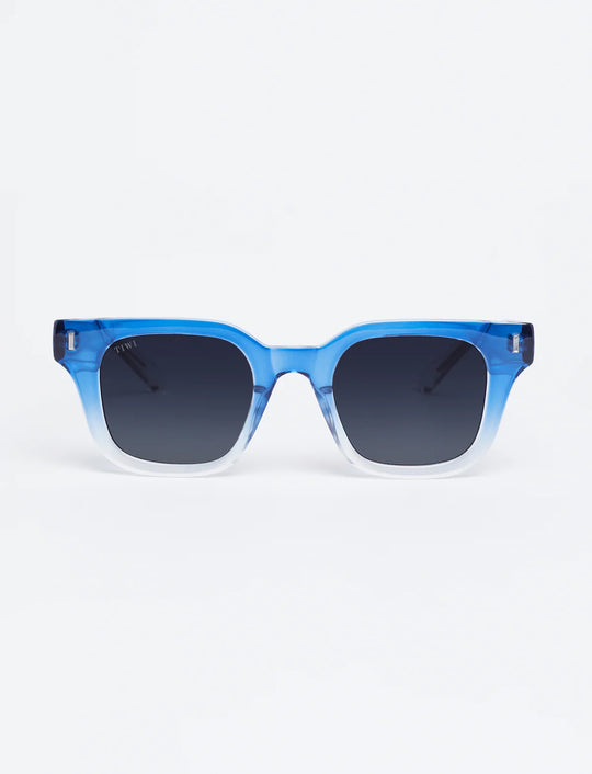 LIO Sunglasses Available in more colors Shiny Gradient Blue with Blue Gradient Lenses  