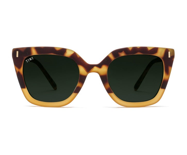 HALE Sunglasses Available in more colors Rubber bicolor Honey with Green Gradient Lenses  