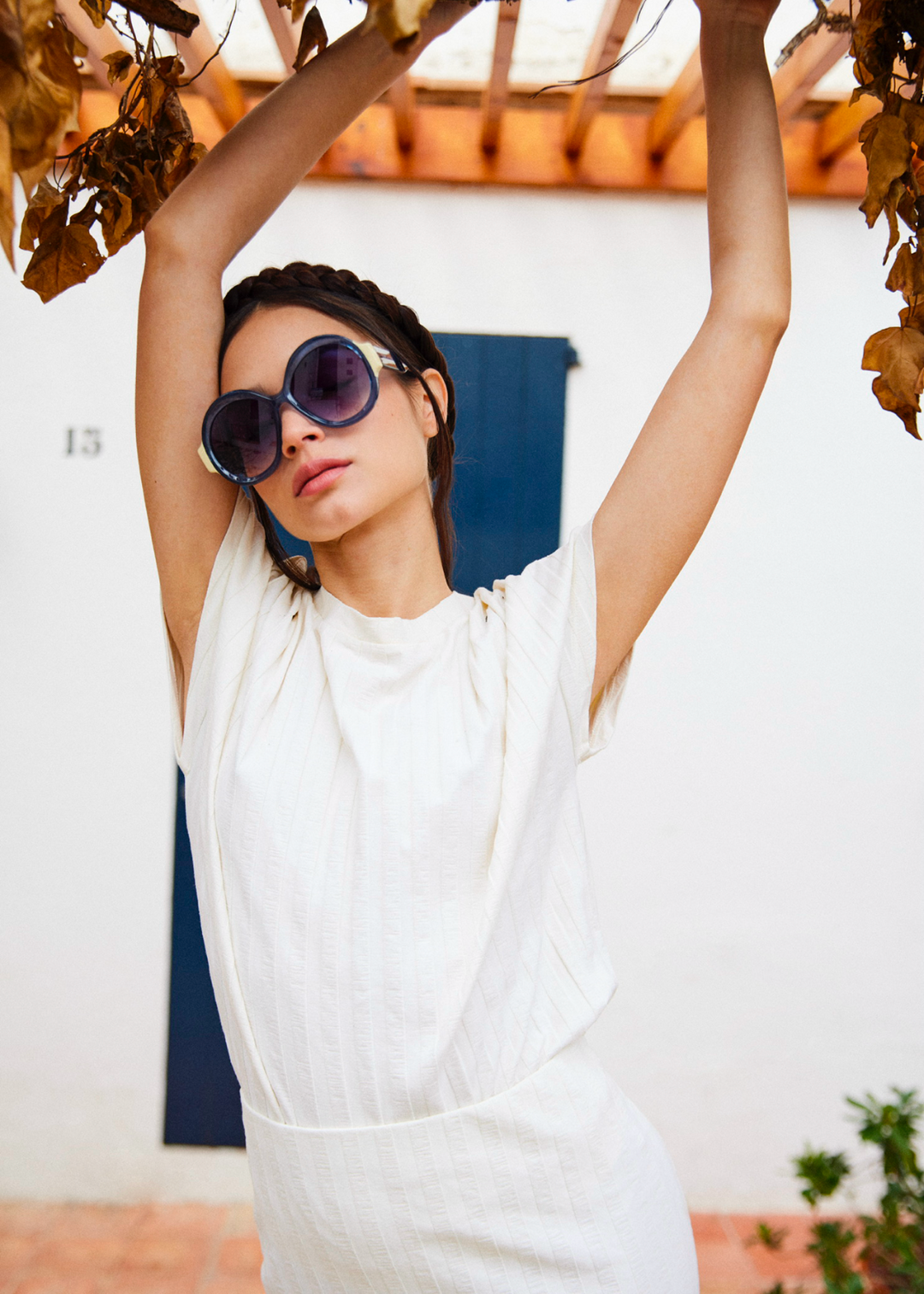 GAMBETTA Sunglasses Available in more colors Ocean Blue/Beige with Blue Gradient Lenses