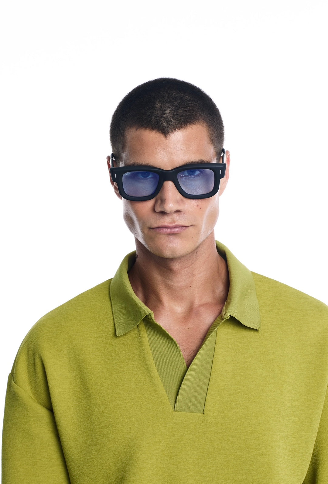 NICO Sunglasses Available in more colors Rubber Black with Blue Light Lenses