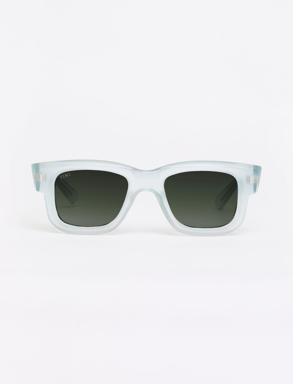 NICO Sunglasses Available in more colors Crystal Light Grey with Smoke Gradient Lenses