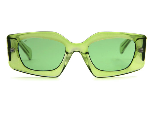 SEUL SUNSET BLISS Sunglasses Available in more colors Crystal Lime with Lime lenses
