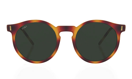 ANTIBES Sunglasses Available in more colors Rubber Havana with Green Lenses  