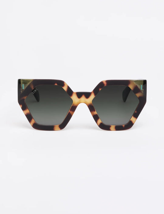 HEXAGON I Sunglasses Available in more colors Rubber Green Tortoise Shiny Green  