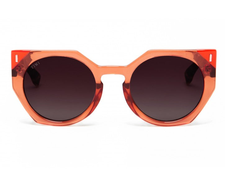 VENUS Sunglasses Available in more colors Shiny Fluor Orange with Brown Gradient Lenses  