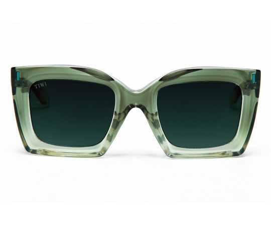 MALI Sunglasses Available in more colors Shiny Green Gradient with Green Gradient lenses  