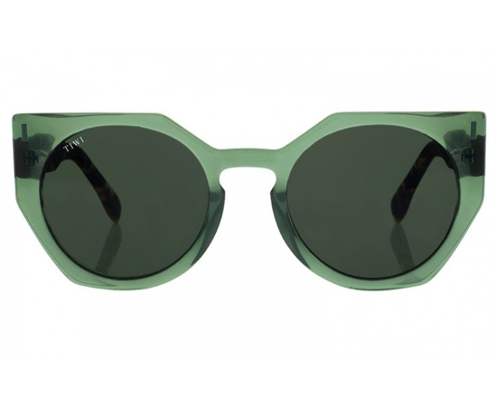 VENUS Sunglasses Available in more colors Shiny Green/Beige top Line with tortoise temples  