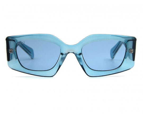 SEUL SUNSET BLISS Sunglasses Available in more colors Crystal Blue with Blue lenses  