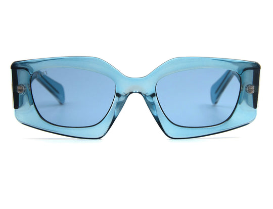 SEUL SUNSET BLISS Sunglasses Available in more colors Crystal Blue with Blue lenses