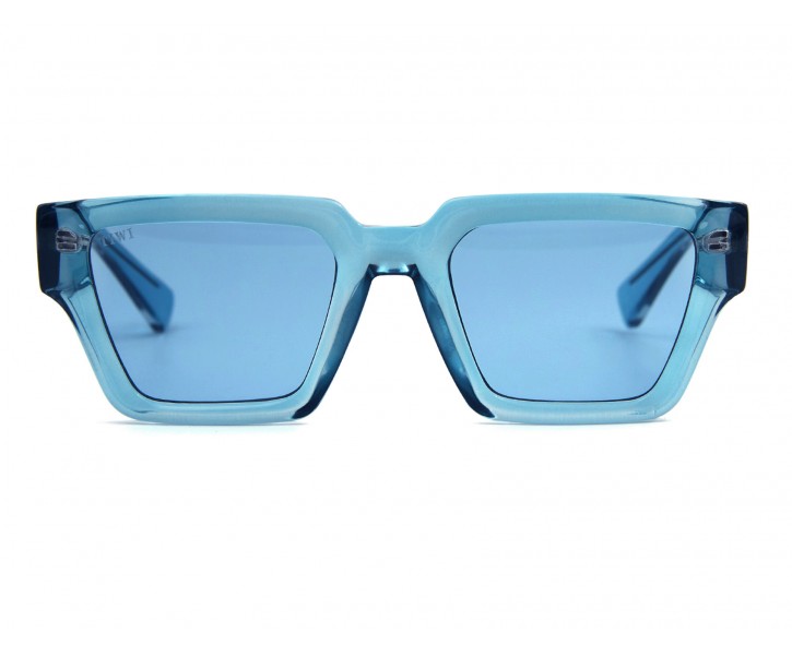 TOKIO SUNSET BLISS Sunglasses Available in more colors Crystal Blue with Blue lenses  