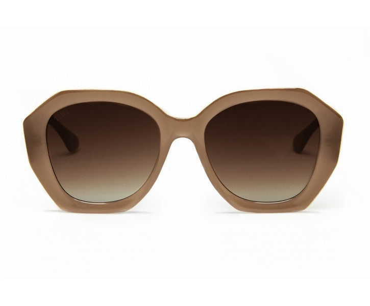 VEGA Sunglasses Available in more colors Shiny Coconut/Beige Topline  with Brown Gradiente Lenses  
