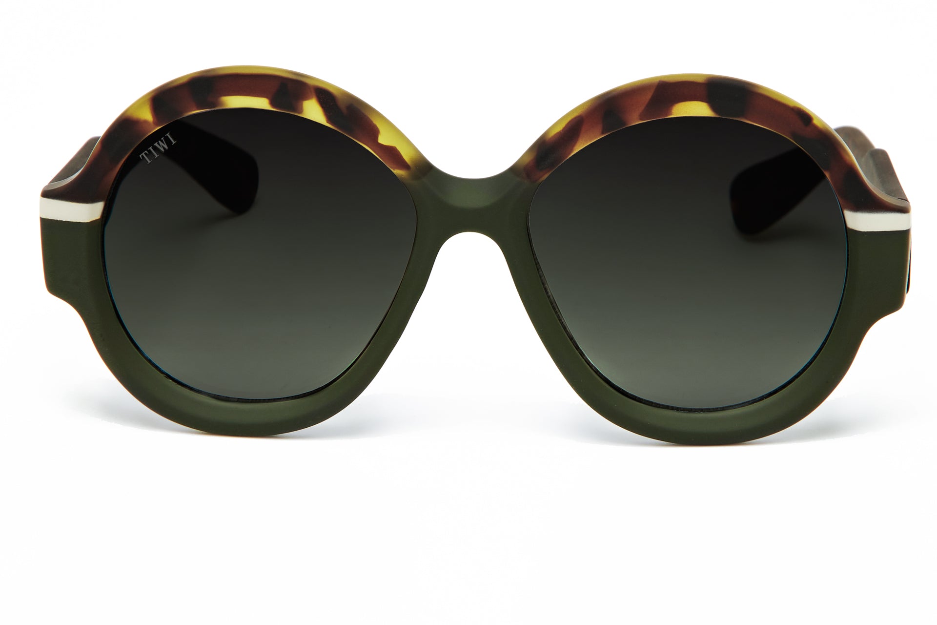 GAMBETTA Sunglasses Available in more colors Tricolour Green/Beige/H. Tortoise with Green Gradient Lenses  