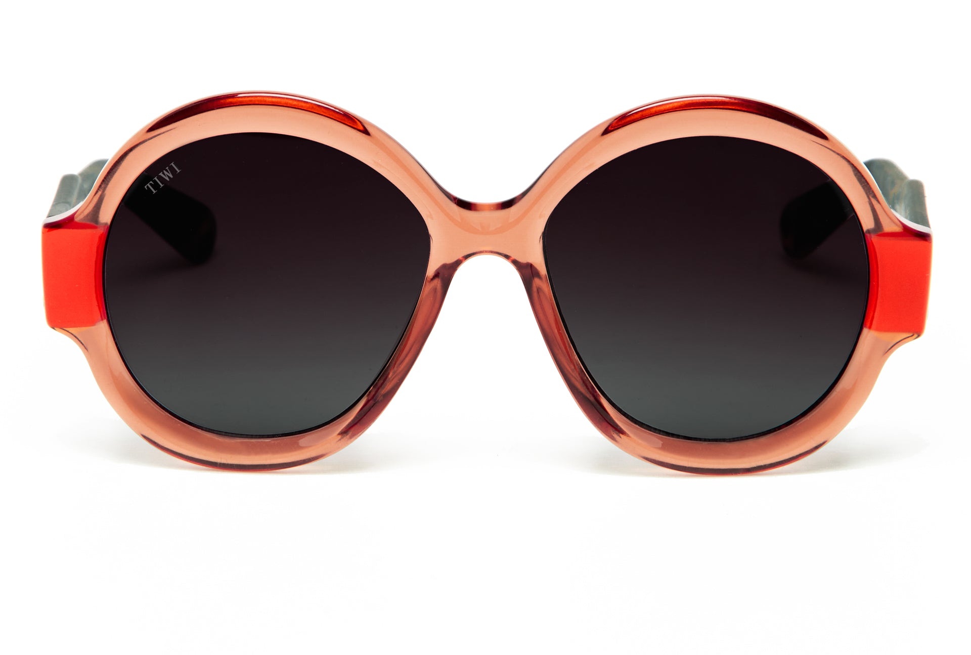 GAMBETTA Sunglasses Available in more colors Shiny Fluor Orange with Brown Gradient Lenses  