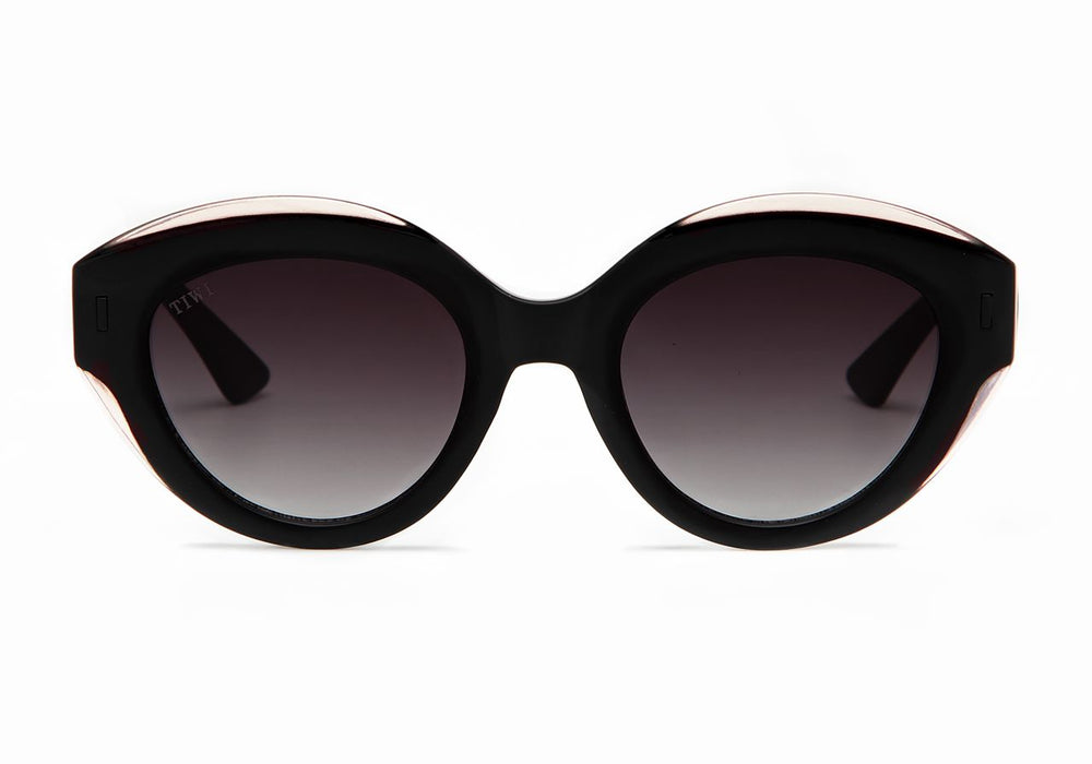 ANNE Sunglasses Available in more colors Bicolour Black/Pink with Burgundy Gradient Lenses  