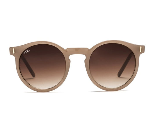 ANTIBES Sunglasses Available in more colors Shiny Coconut with Brown Lenses  