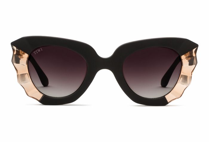 MATISSE Sunglasses Available in more colors Rubber Black/Pink with Burgundy Lenses  