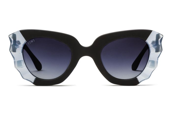 MATISSE Sunglasses Available in more colors Rubber Black/Blue with Smoke Gradient Lenses  