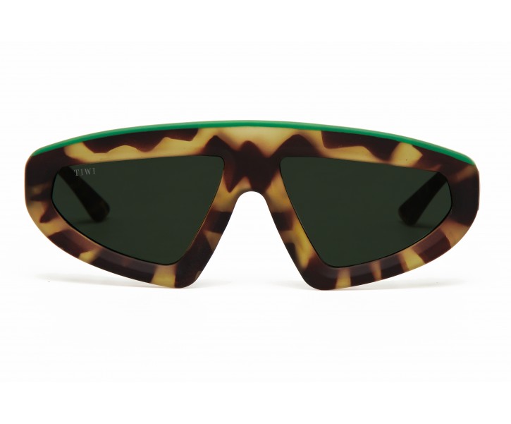TUBA Sunglasses Available in more colors Green Tortoise/Green Top Line  